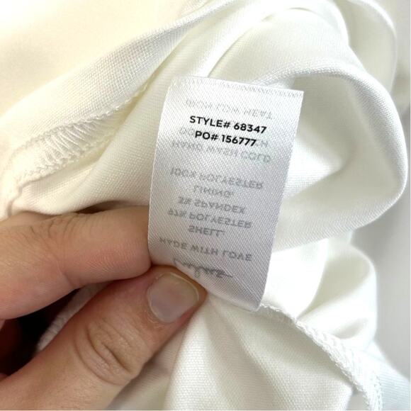 Lulus Divine Darling Ruffle Skater Dress NWT Women's Sz S White Wedding Mini - Picture 8 of 8